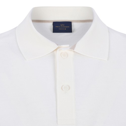 Paul & Shark Beige Cotton Polo Shirt.