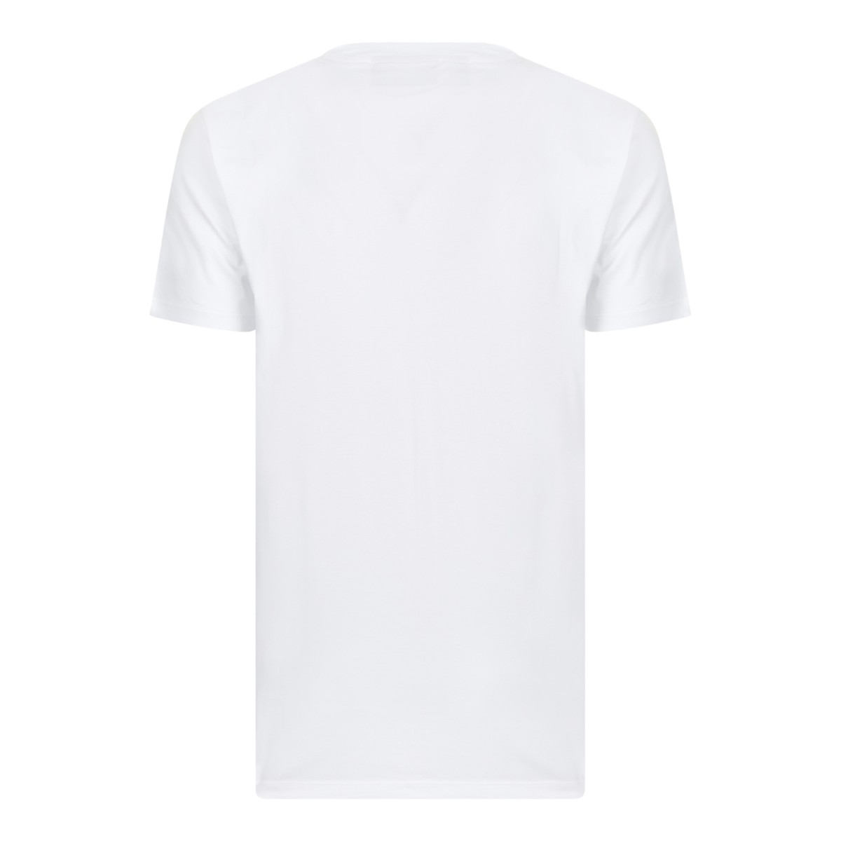 Philipp Plein White Cotton T-Shirt with Logo Patch.