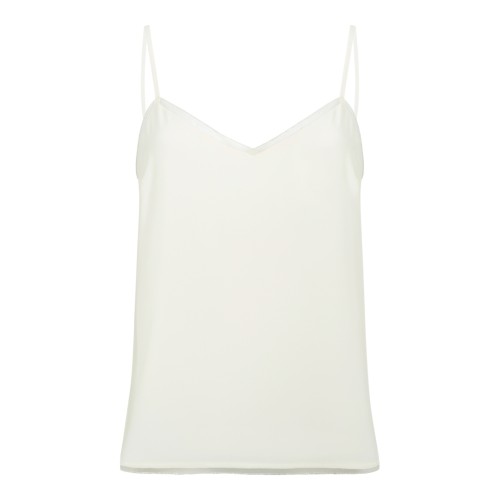 Fabiana Filippi Cream Silk Camisole Top.