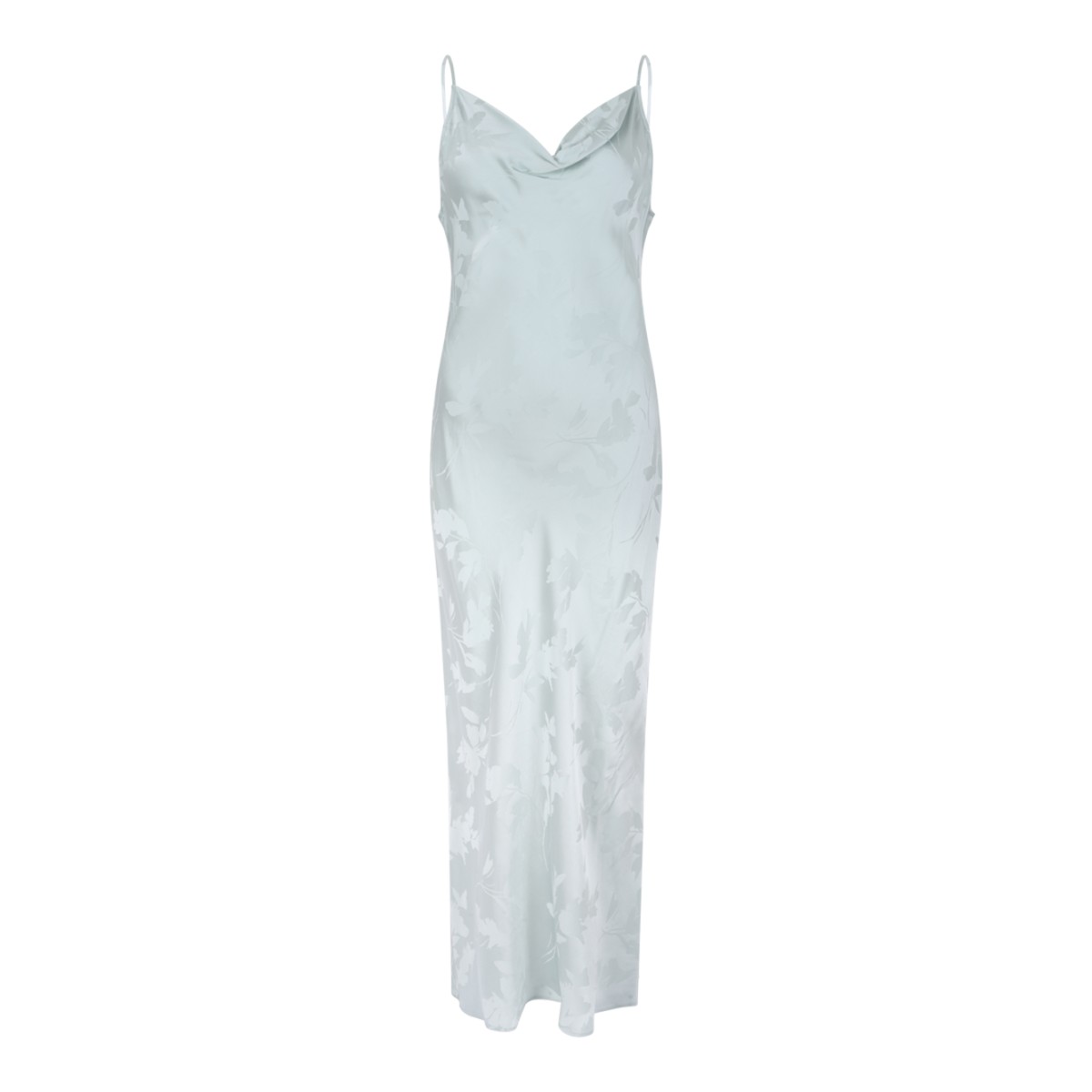 Calvin Klein Light Blue Satin Slip Dress.