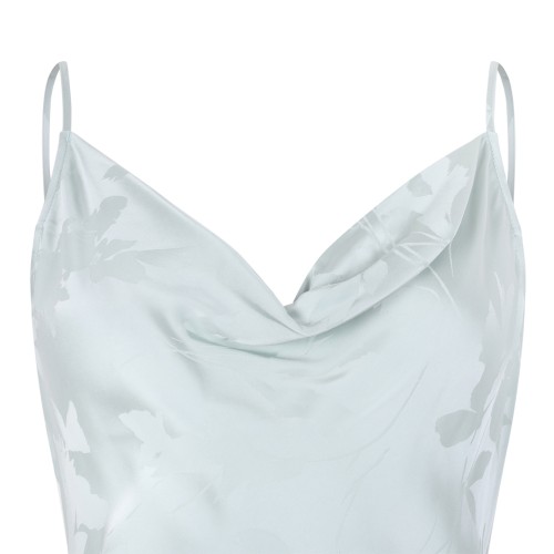 Calvin Klein Light Blue Satin Slip Dress.
