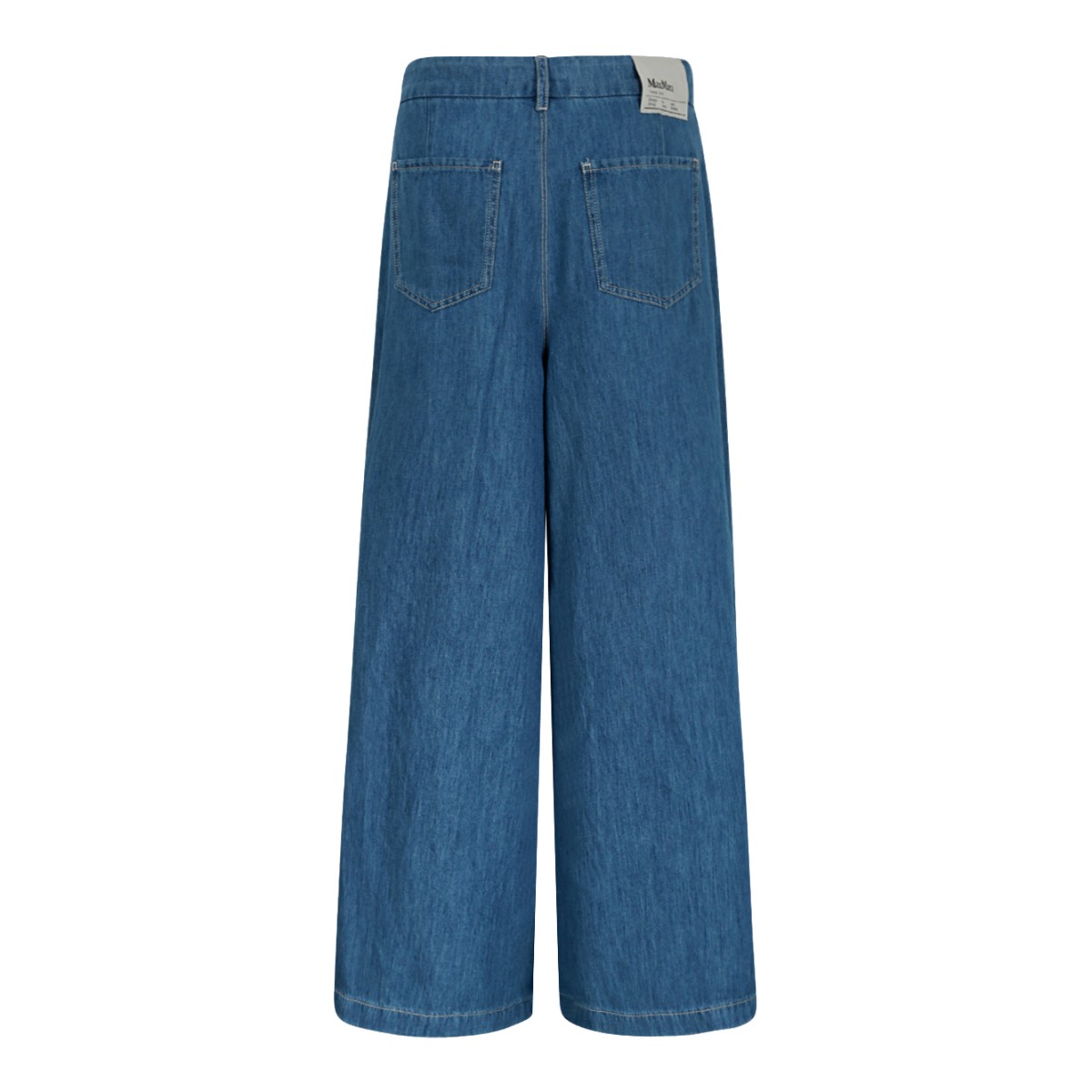 Max Mara Blue Wide-Leg Denim Culottes.