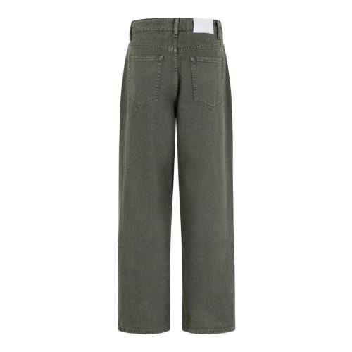 Douuod Green Straight-Leg Cotton Trousers. 2