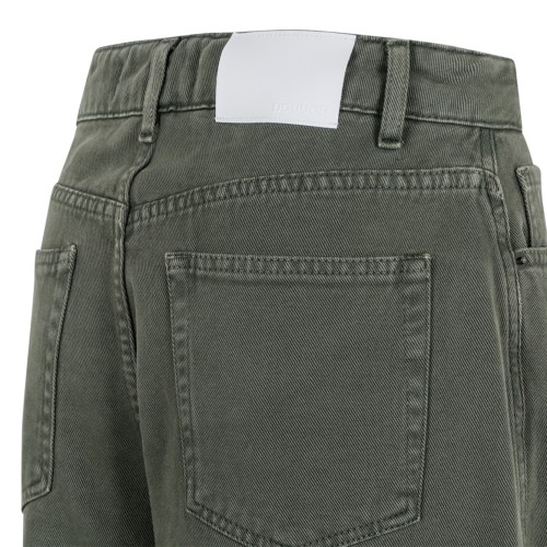 Douuod Green Straight-Leg Cotton Trousers.