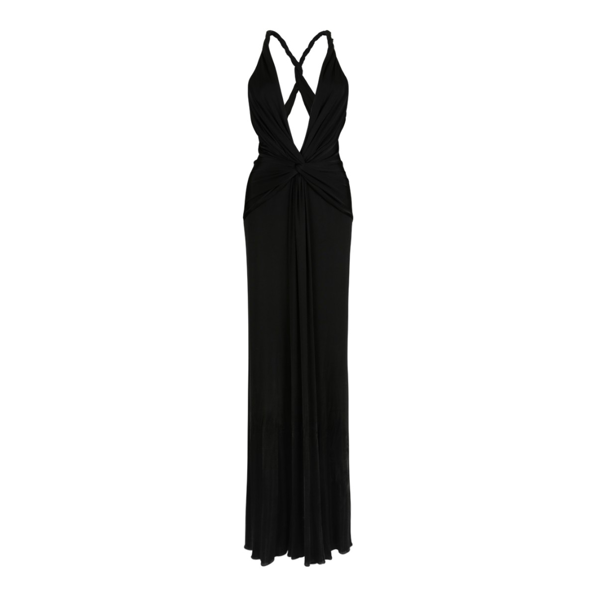 Tom Ford Black Halterneck Maxi Dress.