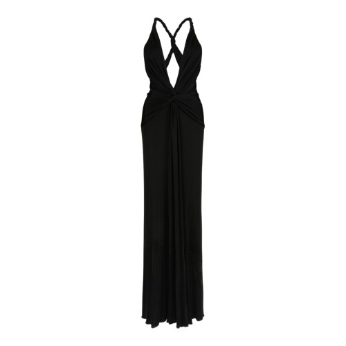 Tom Ford Black Halterneck Maxi Dress.