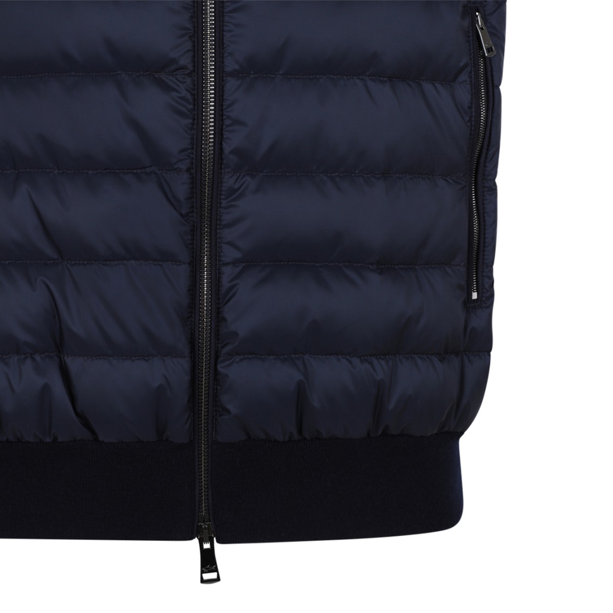 Paul & Shark Navy Blue Quilted Down Vest.