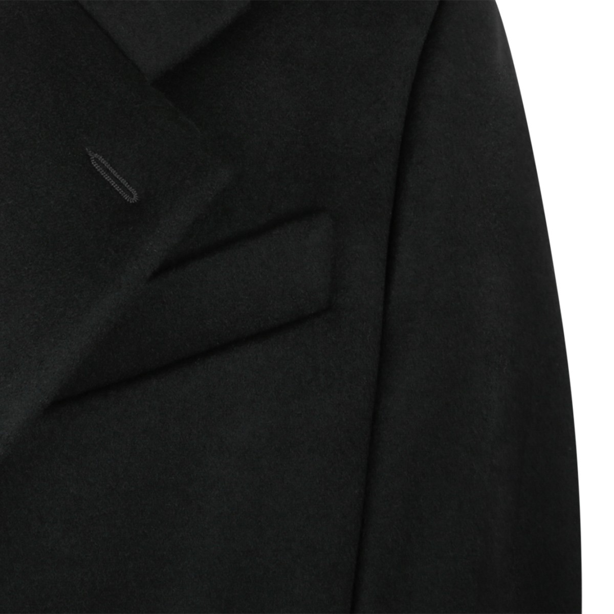 Givenchy Black Tailored Single-Breasted Coat.
