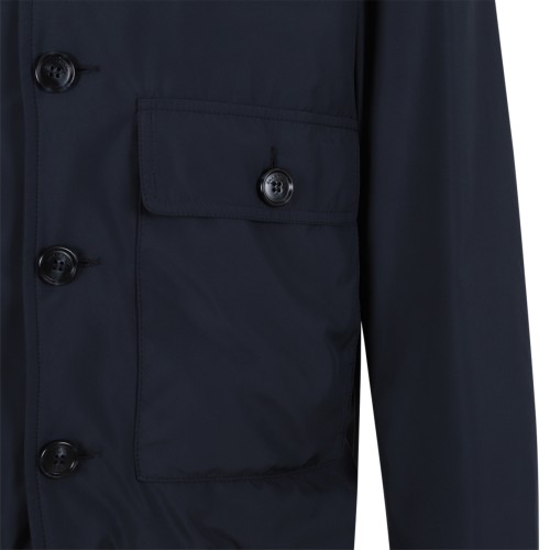 Paul & Shark Navy Blue Lightweight Bomber Jacket.