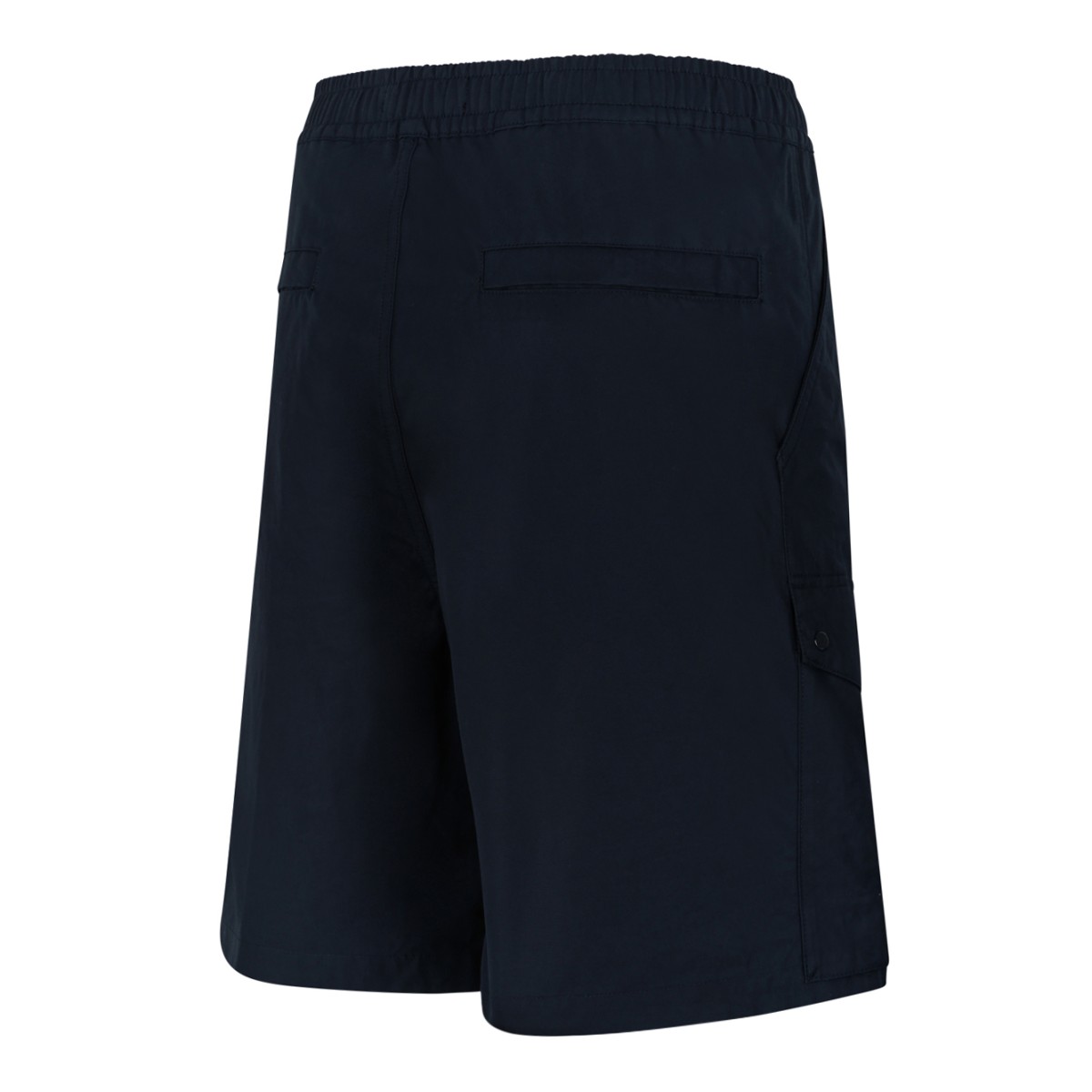 Stone Island Navy Blue Cotton Cargo Shorts.
