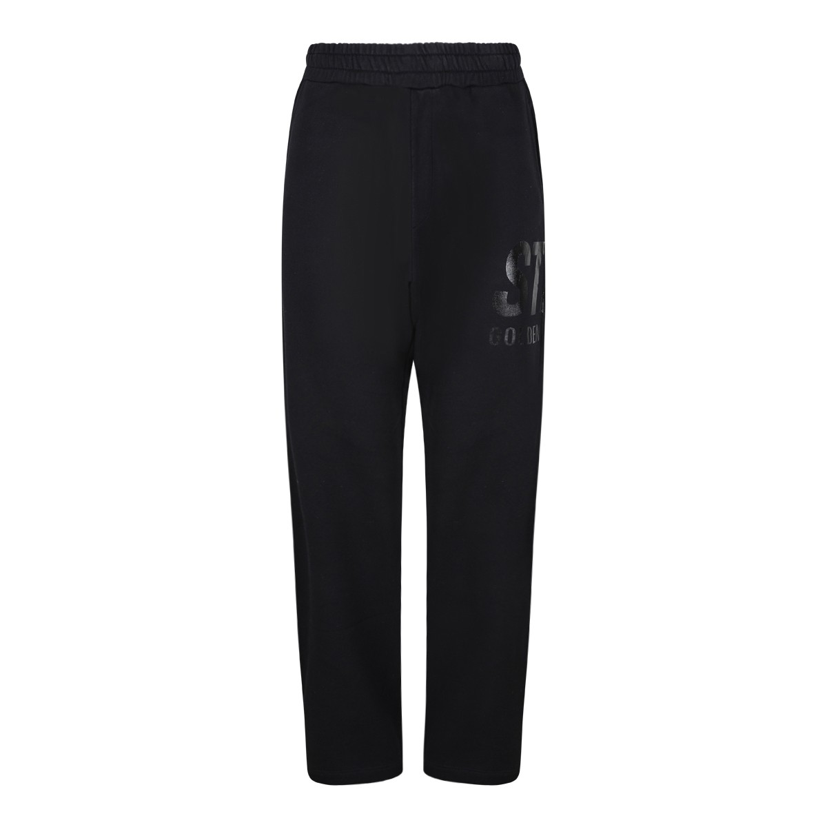 Golden Goose Black Cotton Jogger Trousers.