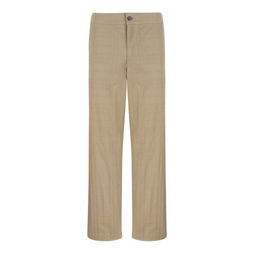 Burberry Beige Tailored Wool Trousers.