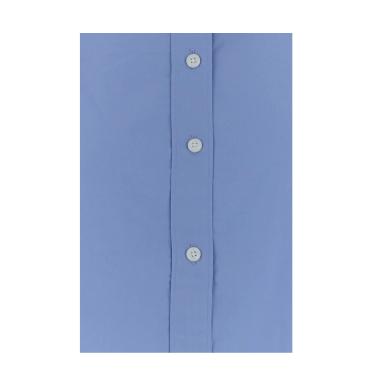 Calvin Klein Light Blue Cropped Cotton Shirt.  