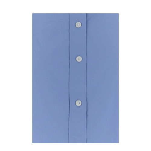 Calvin Klein Light Blue Cropped Cotton Shirt.  