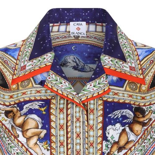 Casablanca Multicolor Printed Silk Shirt.