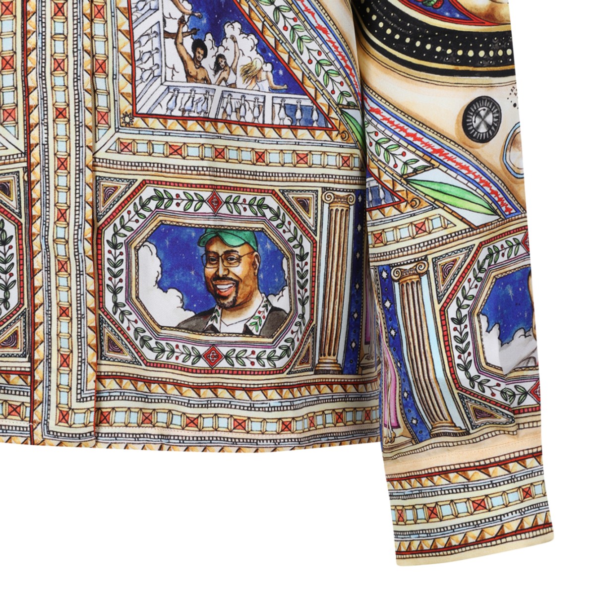 Casablanca Multicolor Printed Silk Shirt.