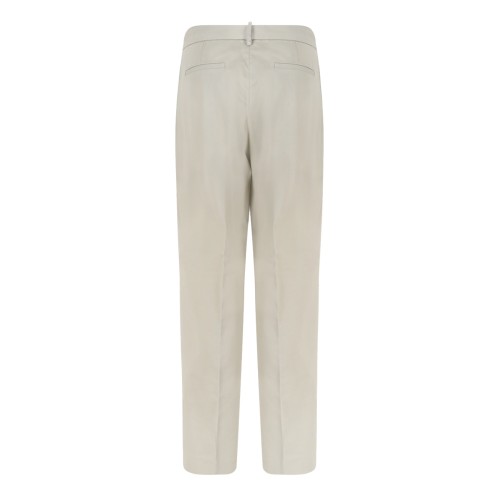 Fabiana Filippi Beige Tailored Straight-Leg Trousers. 2