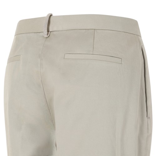 Fabiana Filippi Beige Tailored Straight-Leg Trousers.