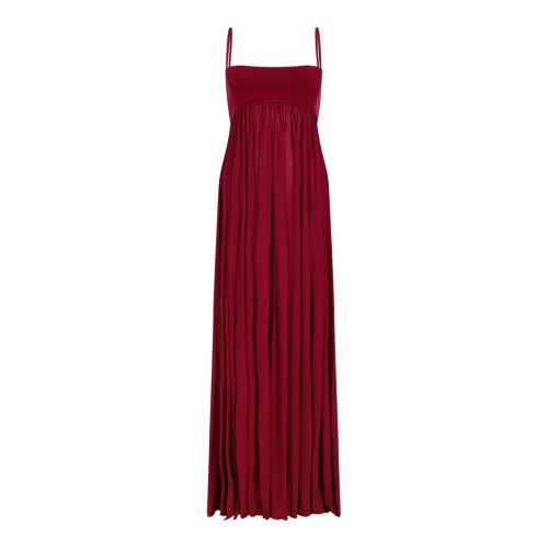 Zimmermann Red Pleated Maxi Dress.