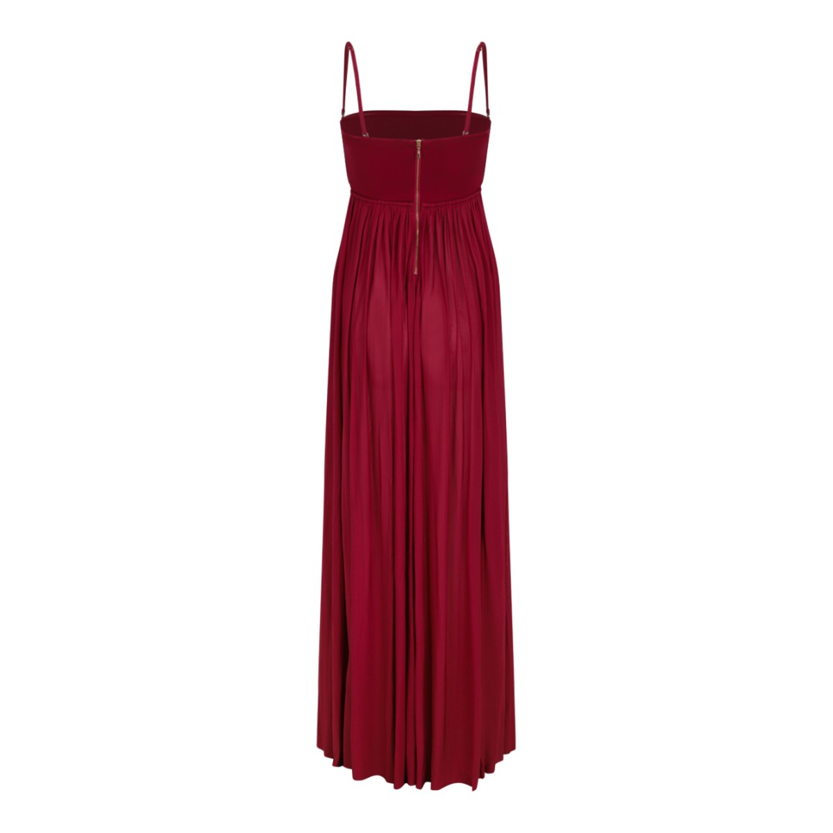 Zimmermann Red Pleated Maxi Dress.