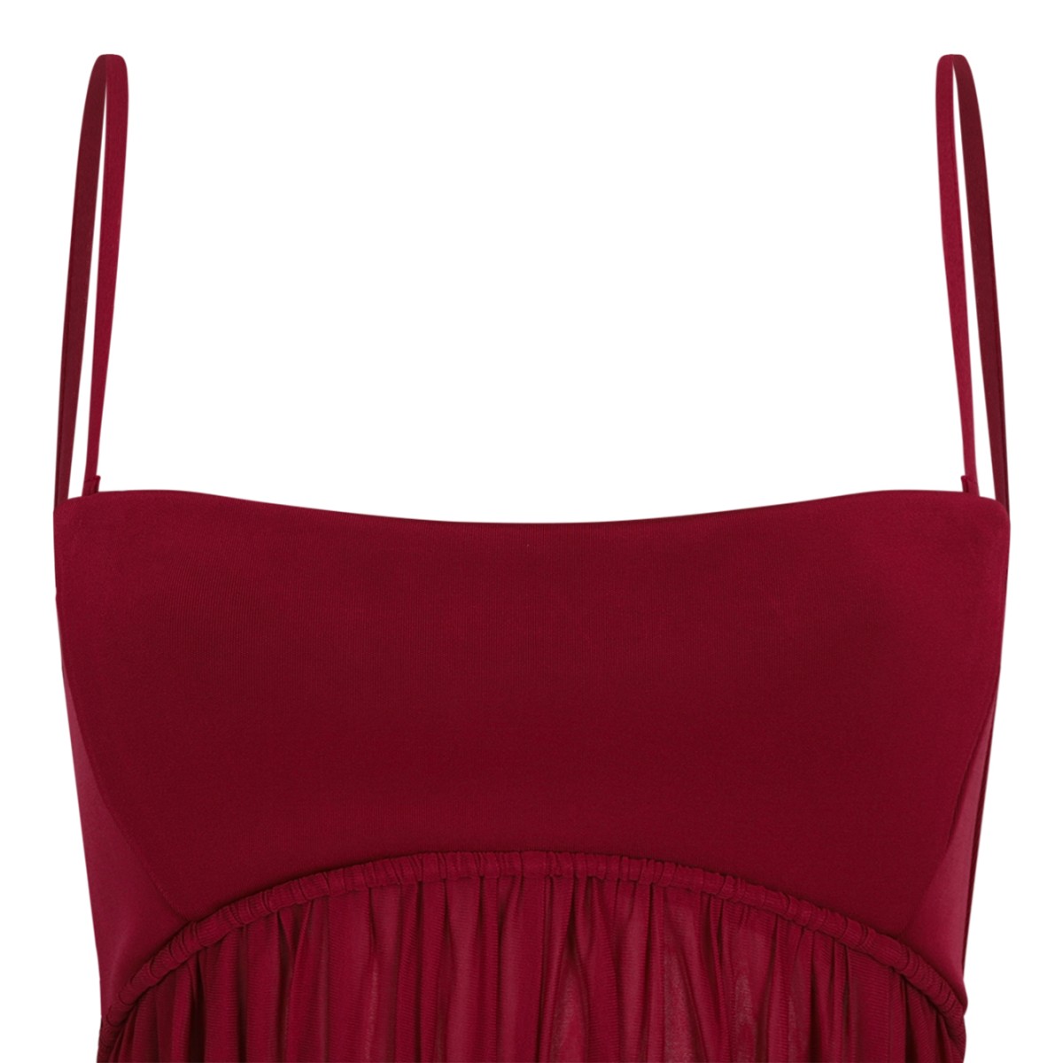 Zimmermann Red Pleated Maxi Dress.