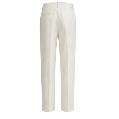 Calvin Klein White Tailored Straight-Leg Trousers.  