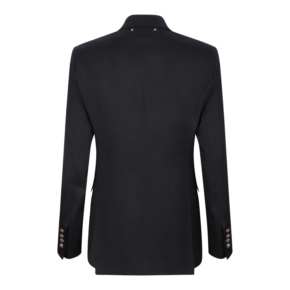 Golden Goose Navy Double-Breasted Tailored Blazer. 