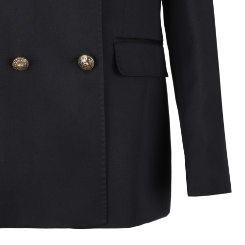 Golden Goose Navy Double-Breasted Tailored Blazer. 
