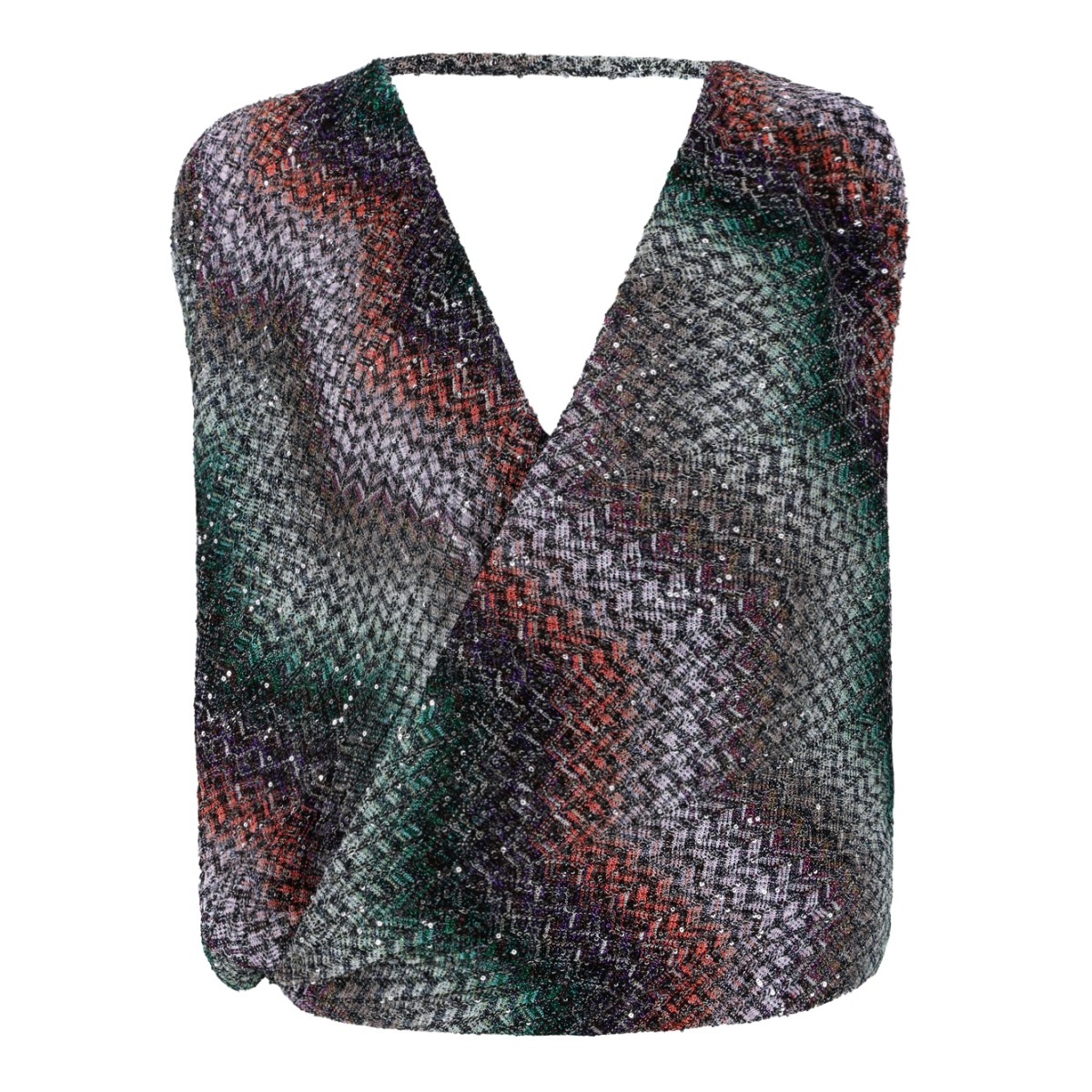 Missoni Multicolor Knit Sleeveless Top.