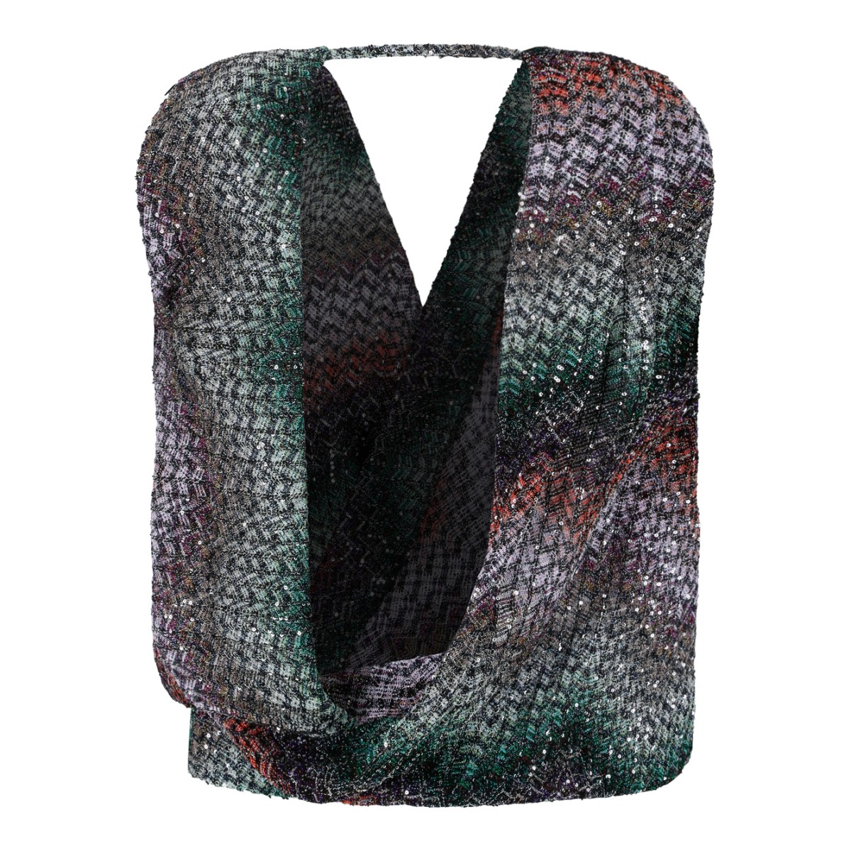 Missoni Multicolor Knit Sleeveless Top.