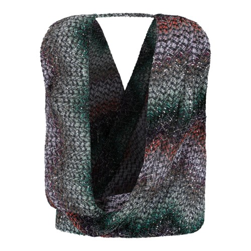 Missoni Multicolor Knit Sleeveless Top.