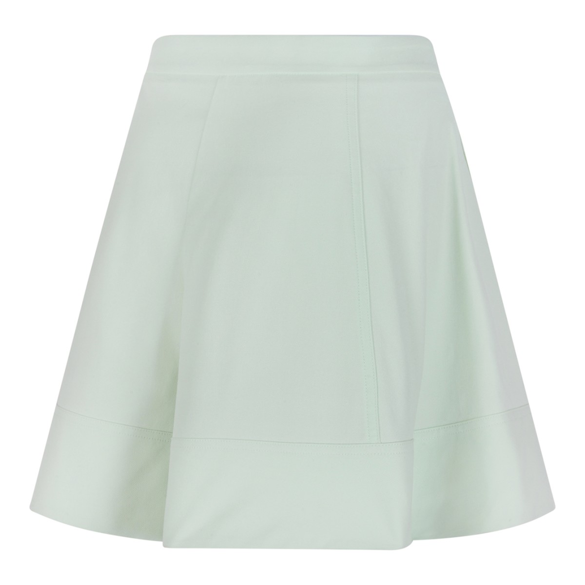 Genny Light Green A-Line Mini Skirt.