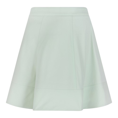 Genny Light Green A-Line Mini Skirt.
