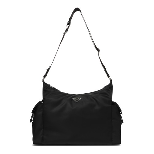 Prada Black Nylon Shoulder Bag.