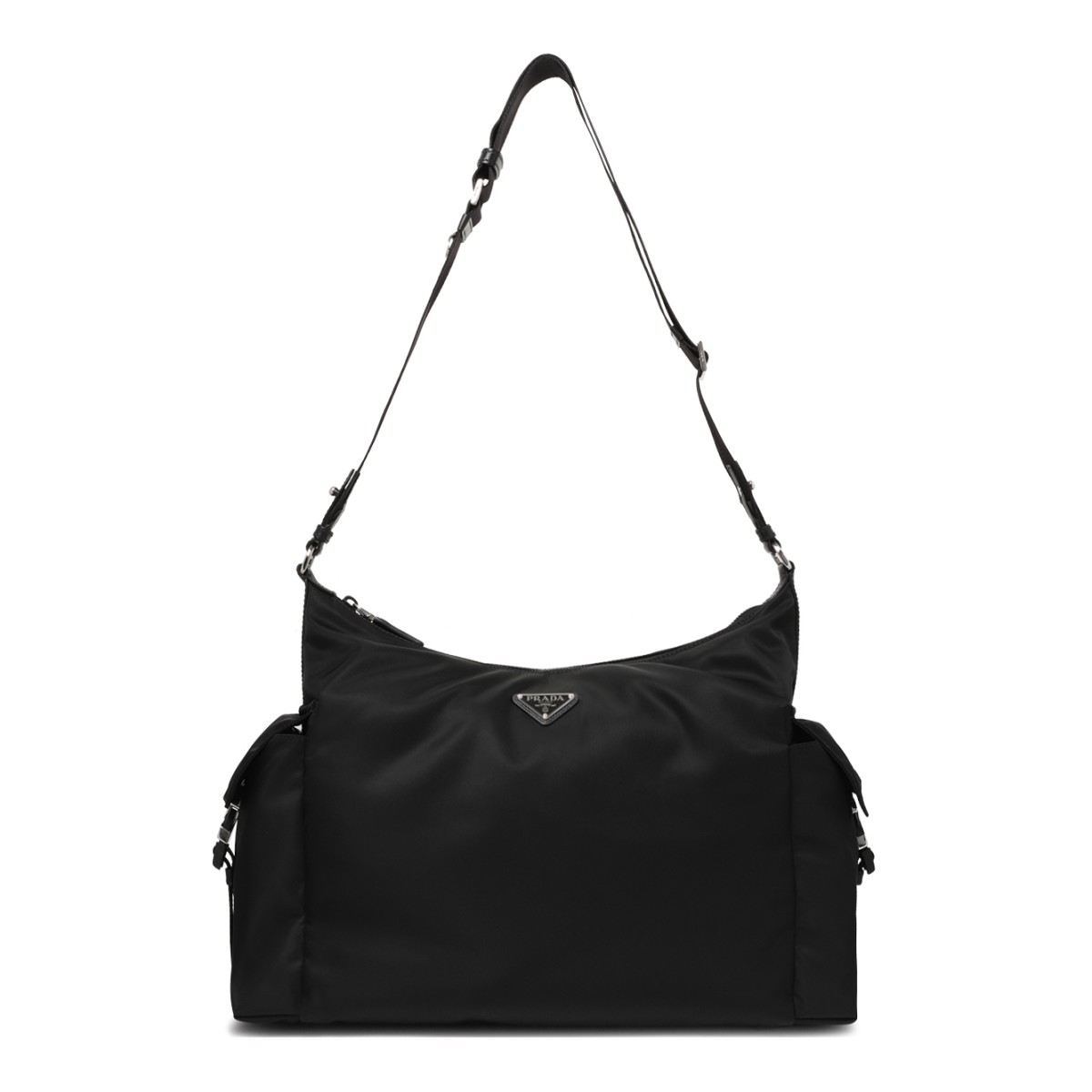 Prada Black Nylon Shoulder Bag.
