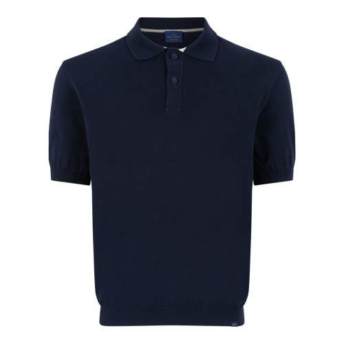 Paul & Shark Navy Cotton Polo Shirt.