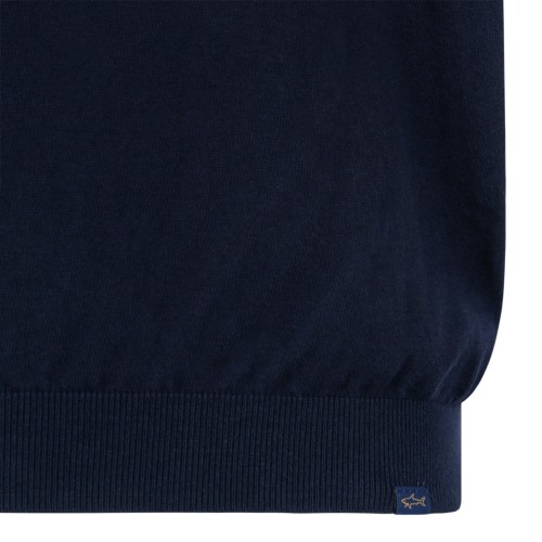 Paul & Shark Navy Cotton Polo Shirt.