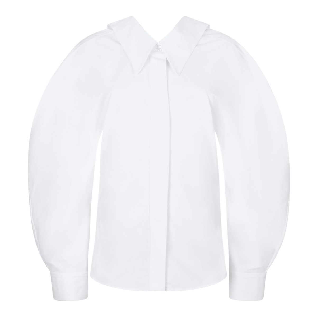 Givenchy White Sculptural Sleeveless Jacket.