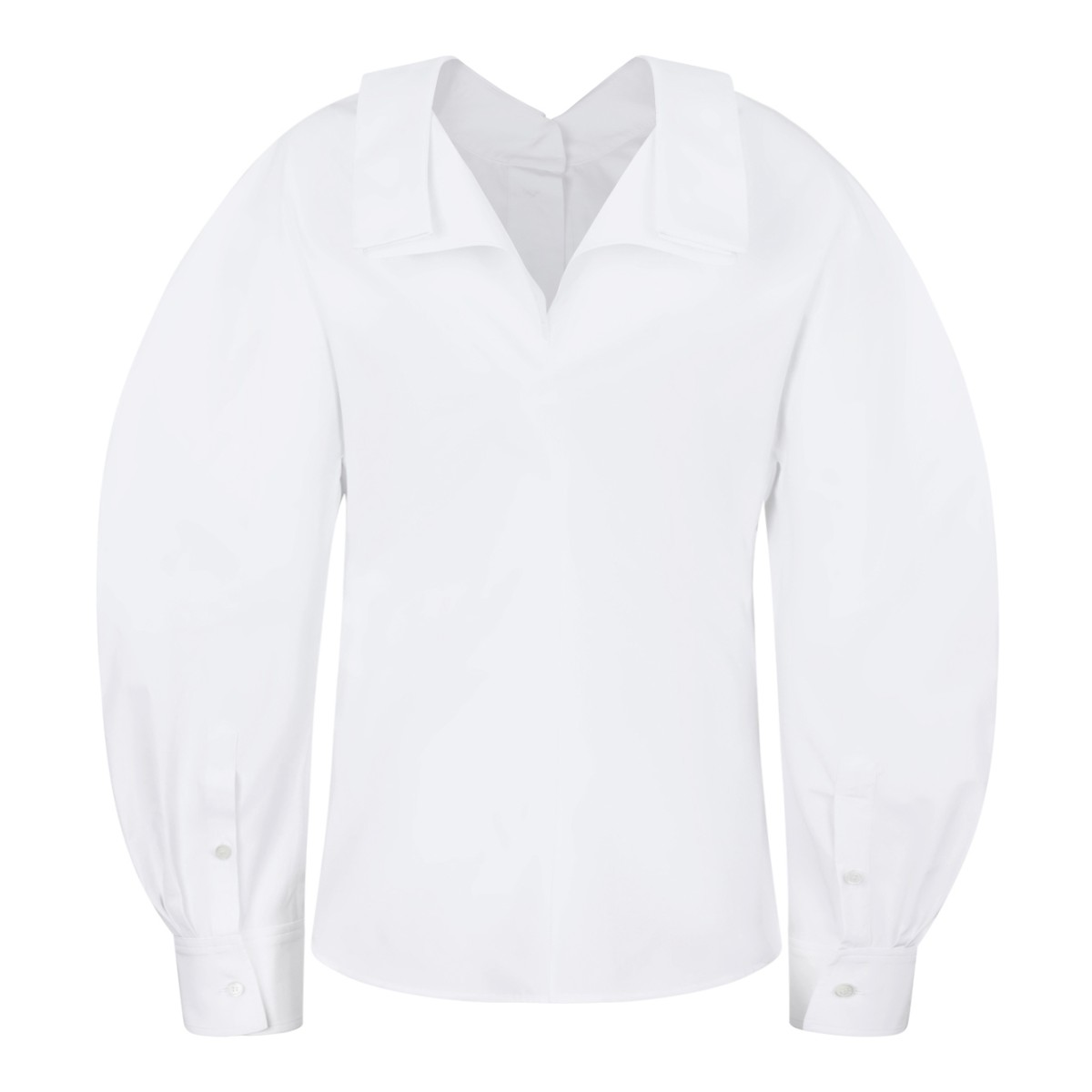 Givenchy White Sculptural Sleeveless Jacket.