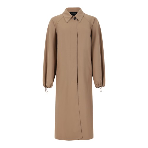 Fabiana Filippi Beige Oversized Shirt Dress. 
