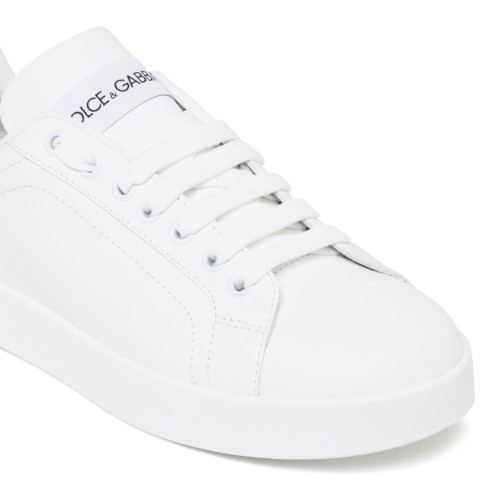 Dolce & Gabbana White Portofino Sneakers. 