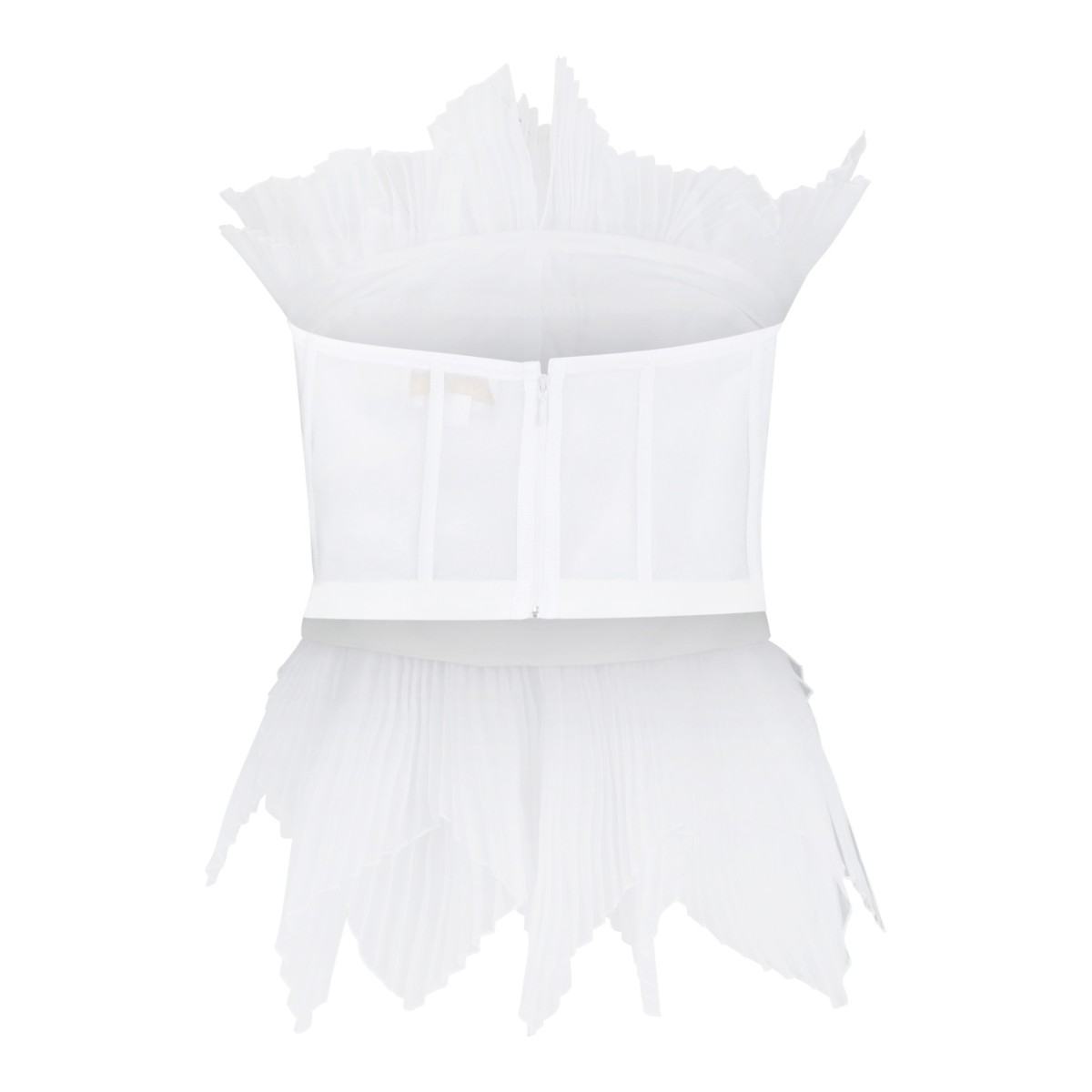 Genny White Draped Embellished Top.