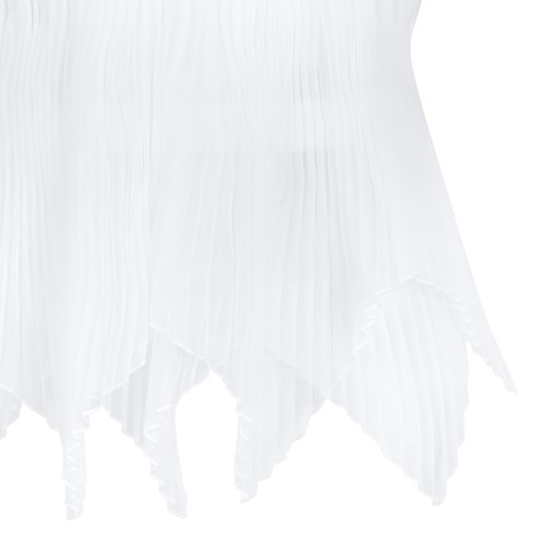 Genny White Draped Embellished Top.