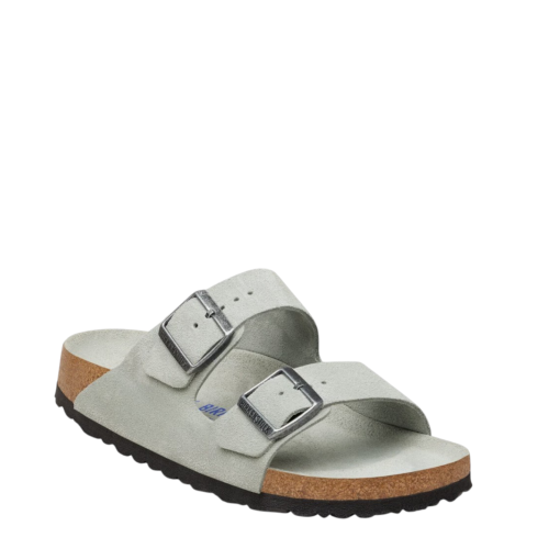 Birkenstock Light Grey Double-Strap Sandals.  2