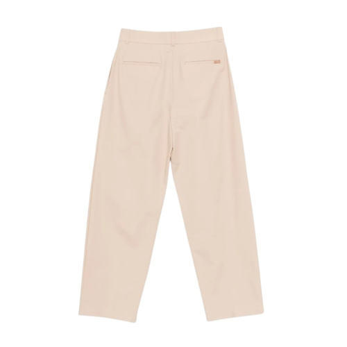 Calvin Klein Beige Wide-Leg Tailored Trousers.   2