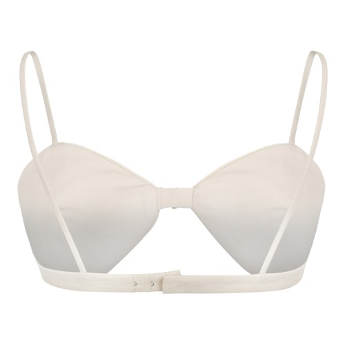 Hui Milano Ivory Embroidered Sequin Bralette Top. 2