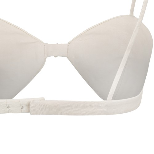 Hui Milano Ivory Embroidered Sequin Bralette Top.