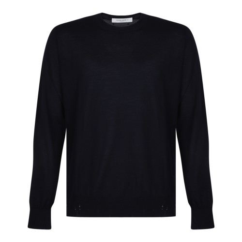 Golden Goose Navy Lightweight Knit Sweater.
