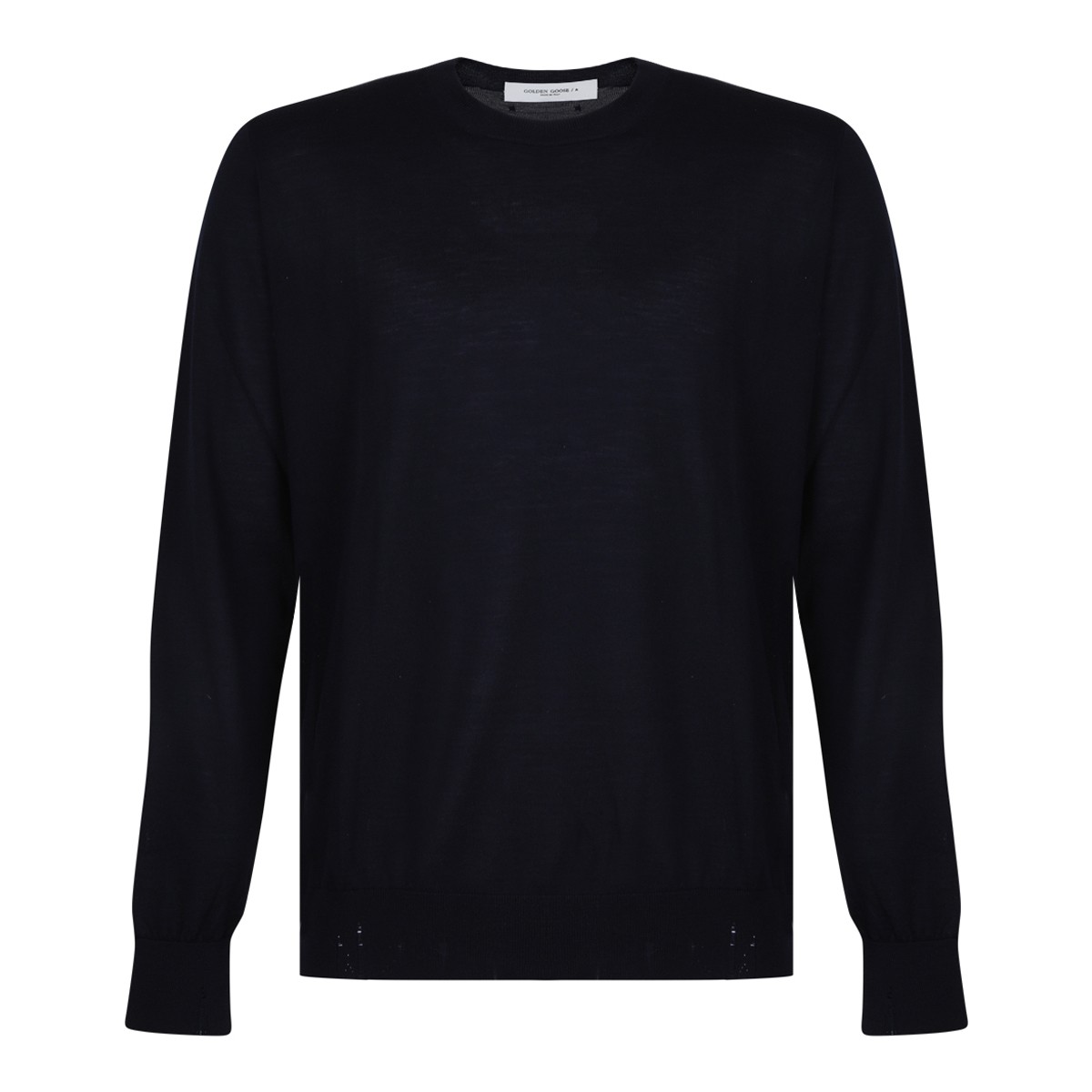 Golden Goose Navy Lightweight Knit Sweater.