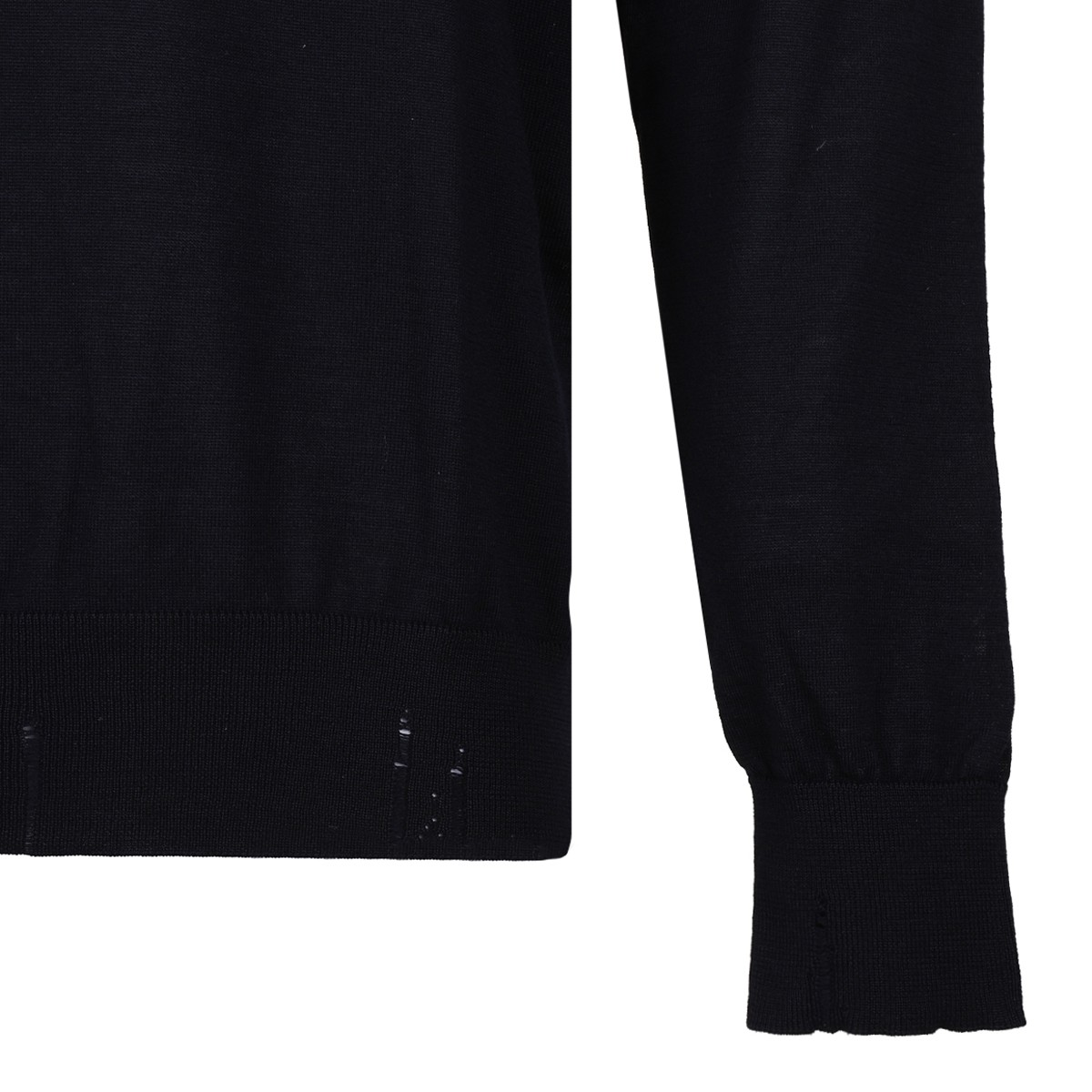 Golden Goose Navy Lightweight Knit Sweater.